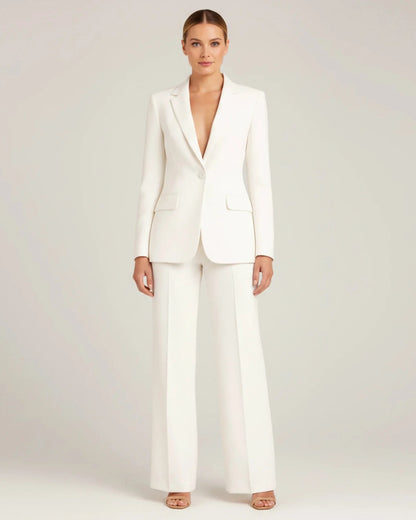 Modern Wide Leg Suit