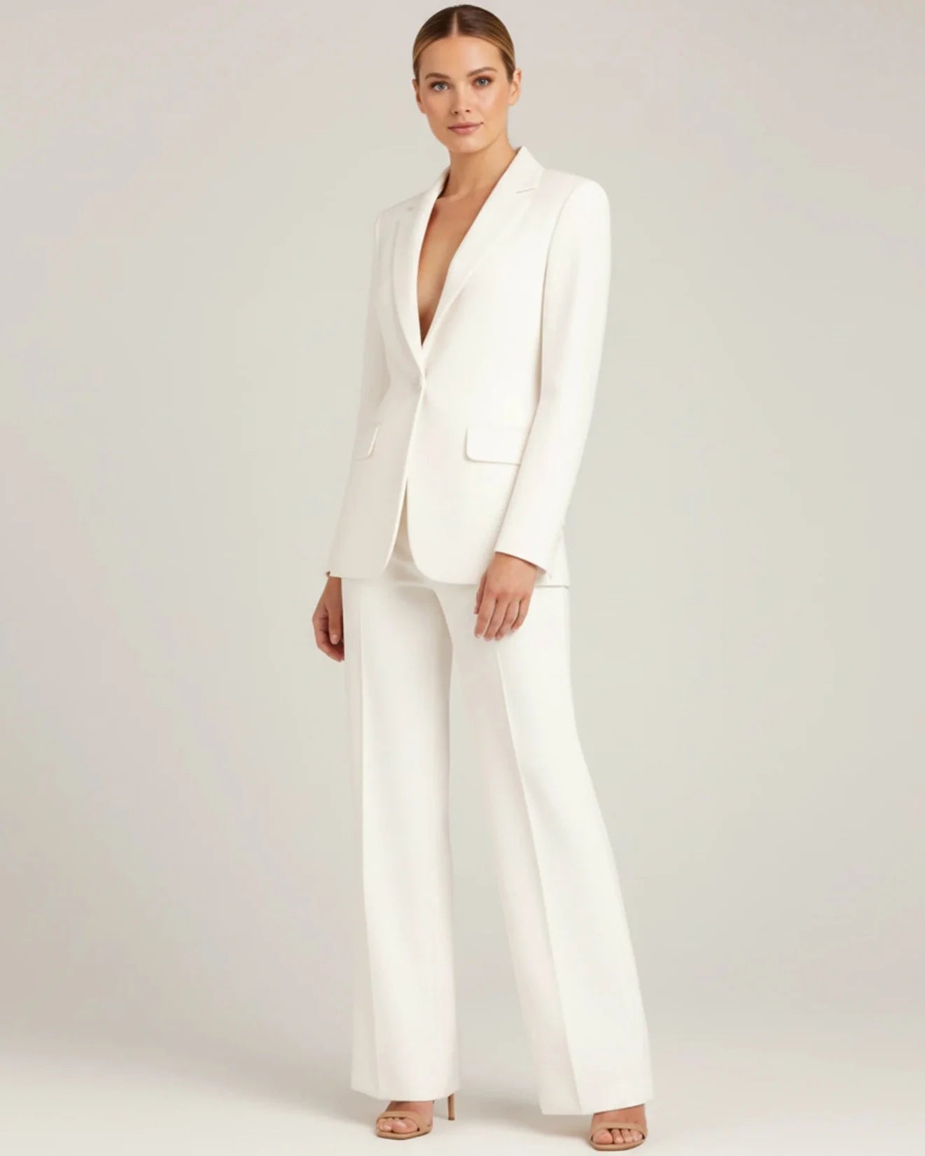Modern Wide Leg Suit